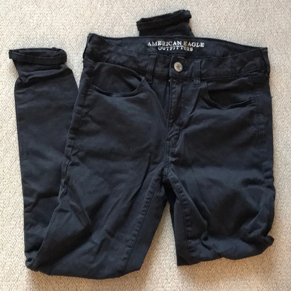 American eagle stretch black jeans